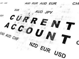 Image showing Banking concept: Current Account on Digital background