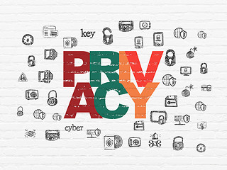 Image showing Privacy concept: Privacy on wall background