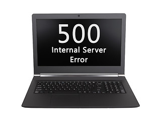 Image showing HTTP Status code - 500, Internal Server Error