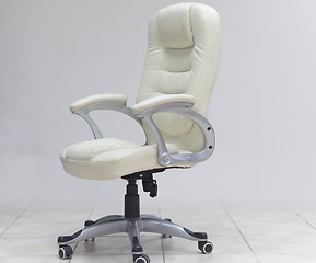 Image showing white office chair