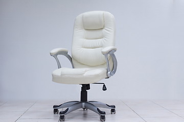 Image showing white office chair