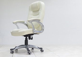 Image showing white office chair