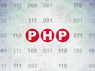 Image showing Software concept: Php on Digital Paper background