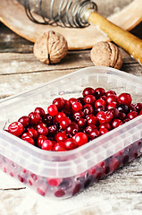 Image showing Ripe and flavorful cranberries