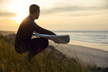 Image showing Searching for the swell