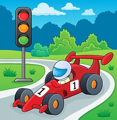 Image showing Racing car theme image 2