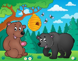 Image showing Bears in nature theme image 4