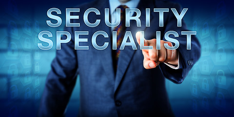 Image showing Corporate Manager Touching SECURITY SPECIALIST