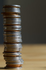 Image showing Stack of coins