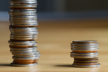 Image showing Stack of coins