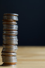 Image showing Stack of coins