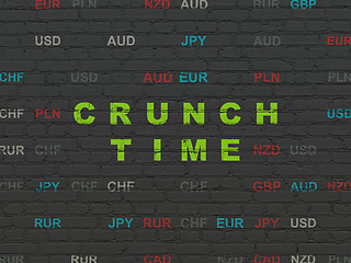 Image showing Business concept: Crunch Time on wall background