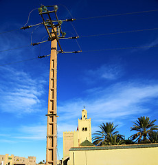 Image showing  the history  symbol  in morocco  africa  minaret religion and  