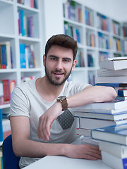 Image showing student in school library