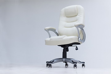 Image showing white office chair