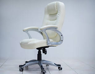 Image showing white office chair