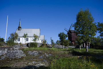 Image showing small chapel on a hill