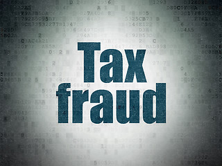 Image showing Law concept: Tax Fraud on Digital Paper background