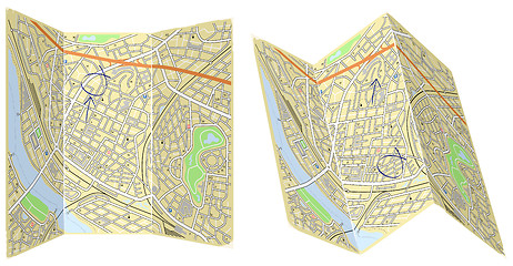 Image showing Folding maps