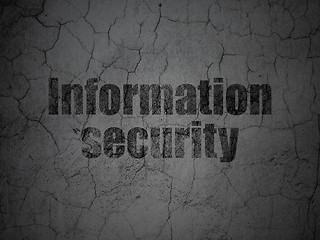 Image showing Protection concept: Information Security on grunge wall background