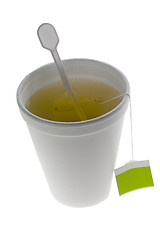 Image showing Tea in a disposable cup

