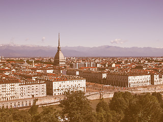 Image showing Turin view vintage