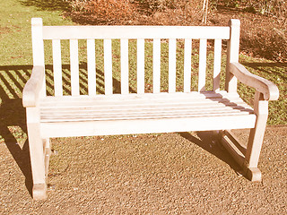 Image showing  Bench picture vintage