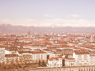 Image showing Turin view vintage