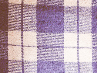 Image showing Retro looking Blue tartan background