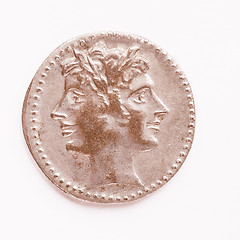 Image showing  Old Roman coin vintage