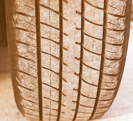 Image showing  Wheel tyre vintage