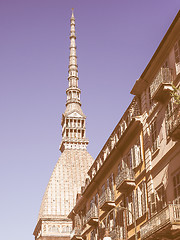 Image showing Mole Antonelliana Turin vintage