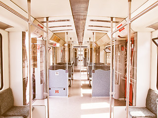 Image showing  Train interior vintage