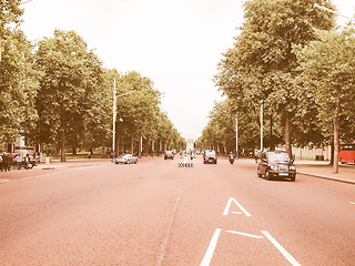 Image showing The Mall, London, UK vintage