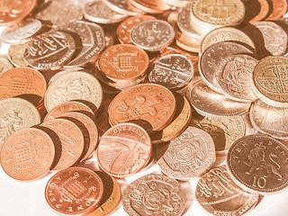 Image showing  British pound coin vintage