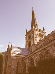 Image showing Holy Trinity church in Stratford upon Avon vintage