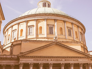 Image showing Church of Saint Charles Borromeo in Milan vintage