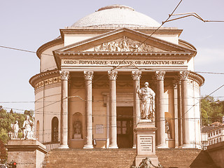 Image showing Gran Madre church Turin vintage