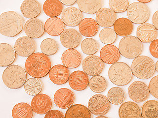 Image showing  British pound coin vintage