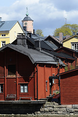 Image showing view of the ancient city Porvoo, Finland