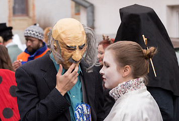 Image showing People attend the Masopust Carnival