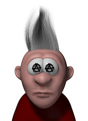 Image showing punk cartoon guy