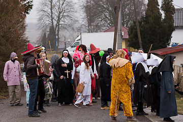 Image showing People attend the Masopust Carnival