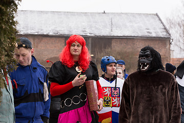 Image showing People attend the Masopust Carnival