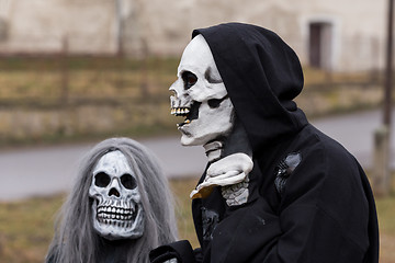 Image showing People attend the Masopust Carnival