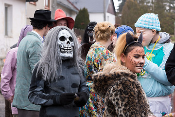 Image showing People attend the Masopust Carnival