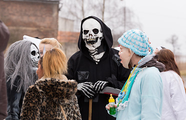 Image showing People attend the Masopust Carnival