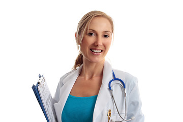 Image showing Doctor with medical records