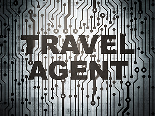 Image showing Tourism concept: circuit board with Travel Agent