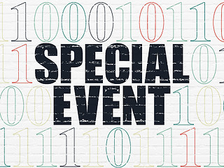 Image showing Finance concept: Special Event on wall background